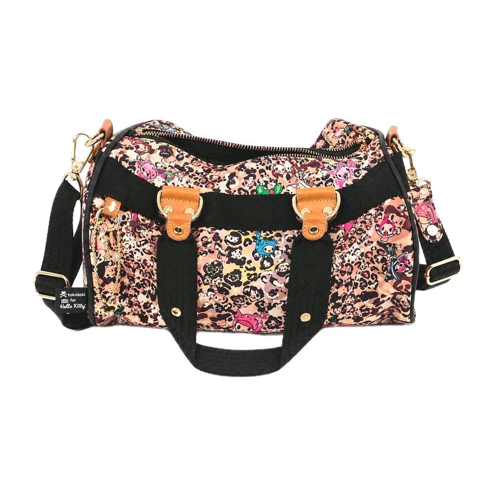 Rare LeSportsac x Tokidoki Leo Serena Hello Kitty Y2K Nylon Boston Duffle Purse